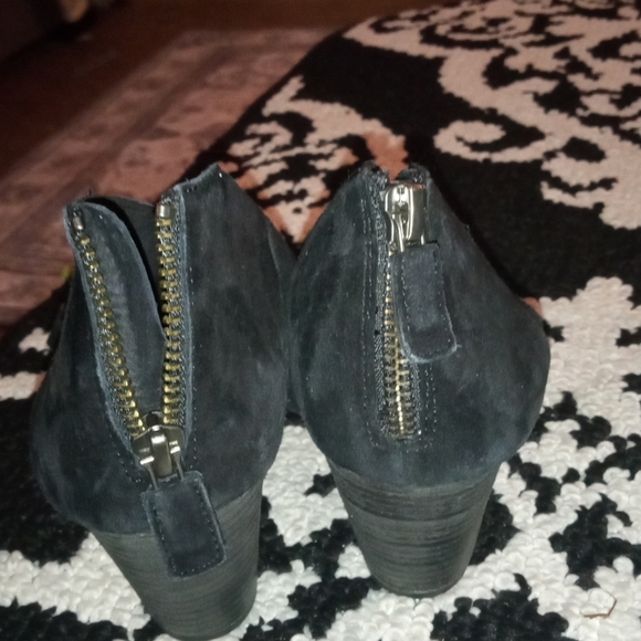 Black Suede Ankle Shoes Eileen Fisher - Picture 2 of 5